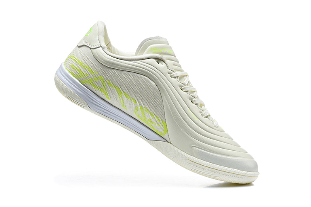 Tenis de Fútbol Nike Tiempo IC - Blanco / Verde Limón (Césped Interior / Futsal)