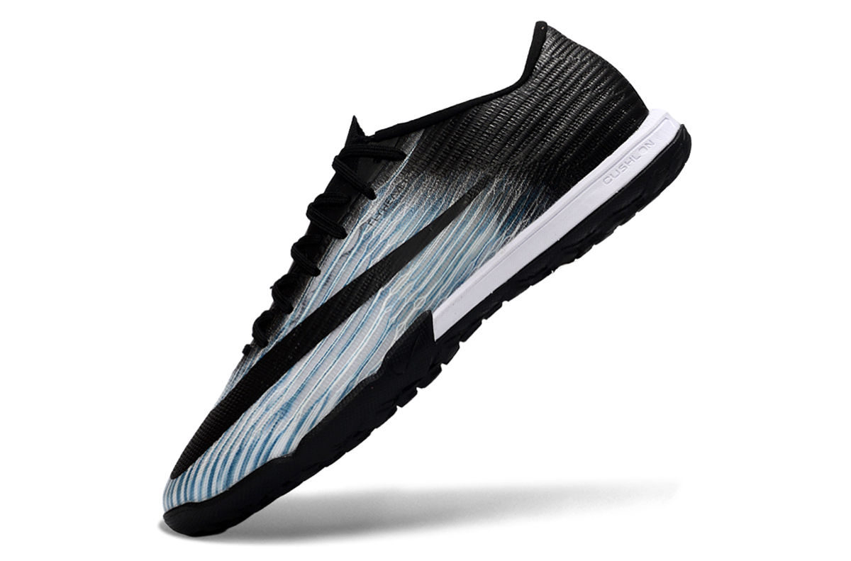 Tenis de Fútbol Nike Mercurial Vapor Academy TF - Negro, Blanco y Azul (Sintético / Turf)