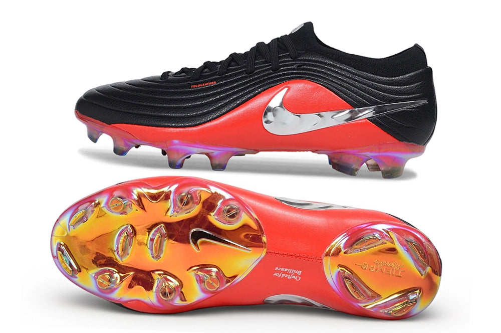 Tacos de Fútbol Nike Tiempo Maestro FG - Negro / Rojo (Césped Natural / Firm Ground)