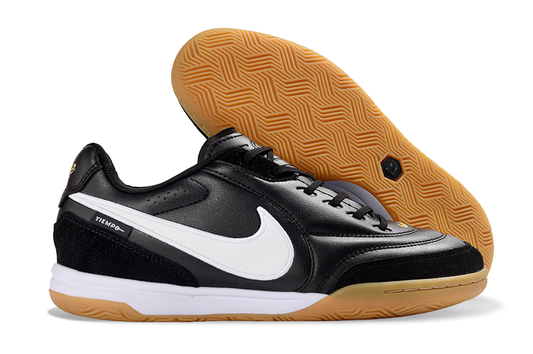 Tenis de Fútbol Nike Tiempo - Negro y Blanco (Césped Interior / Futsal)