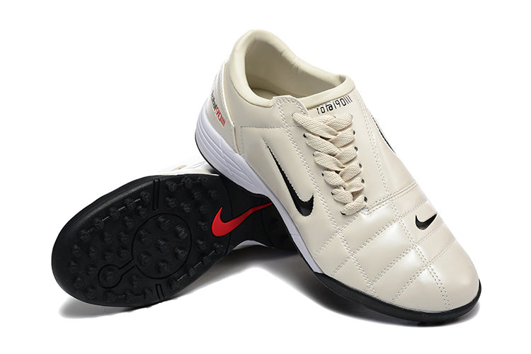Tenis de Fútbol Nike Total 90 TF - Beige / Negro (Césped Sintético / Turf)
