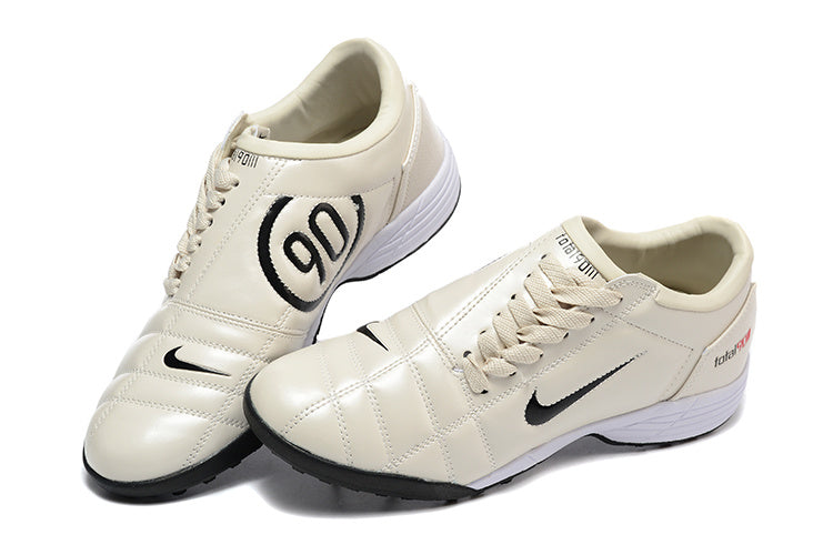 Tenis de Fútbol Nike Total 90 TF - Beige / Negro (Césped Sintético / Turf)