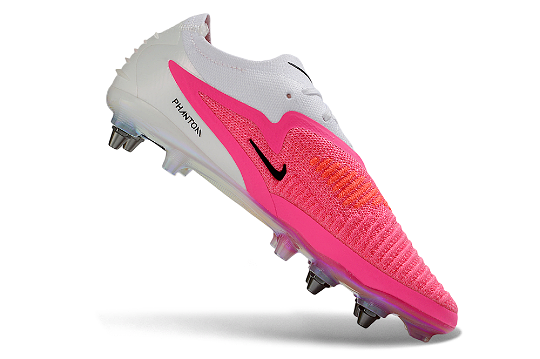 Tacos de Fútbol Nike Phantom GX 2 Elite SG - Blanco / Rosa (Césped Natural / Soft Ground)