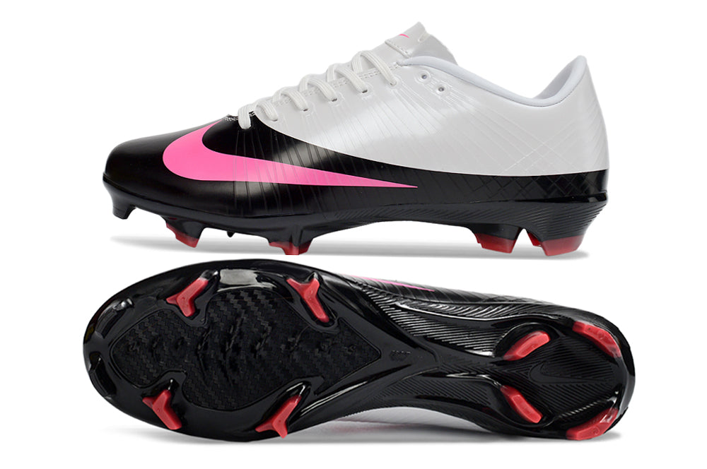 Tacos de Fútbol Nike Mercurial FG - Blanco / Negro (Césped Natural / Firm Ground)