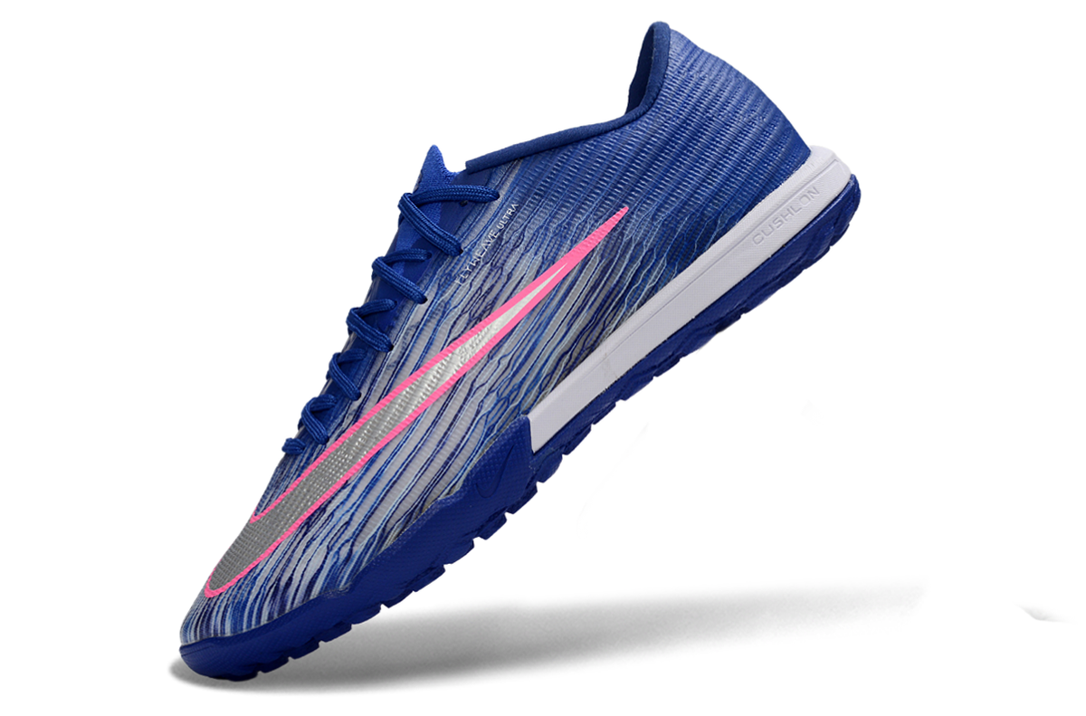 Tenis de Fútbol Nike Mercurial Vapor Academy TF - Azul, Blanco y Rosado (Sintético / Turf)