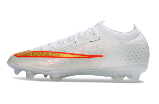 Tacos de Fútbol Nike Mercurial Vapor 17 Elite FG - Blanco, Rojo y Dorado (Césped Natural)