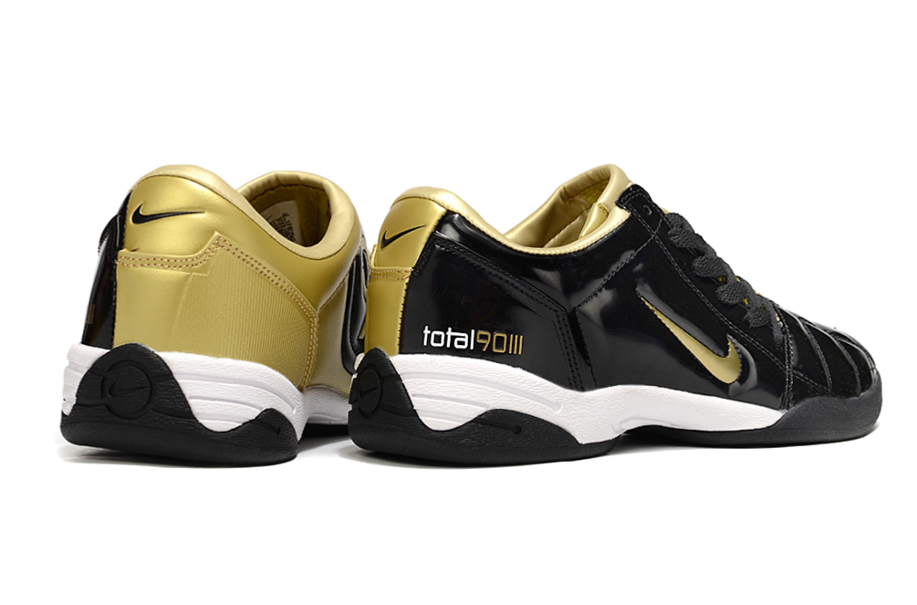 Tenis de Fútbol Nike Total 90 IC - Negro / Dorado (Césped Interior / Futsal)
