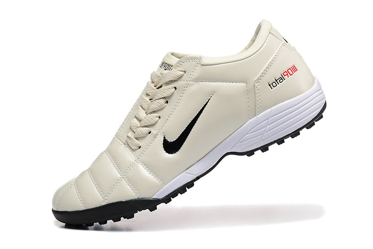 Tenis de Fútbol Nike Total 90 TF - Beige / Negro (Césped Sintético / Turf)