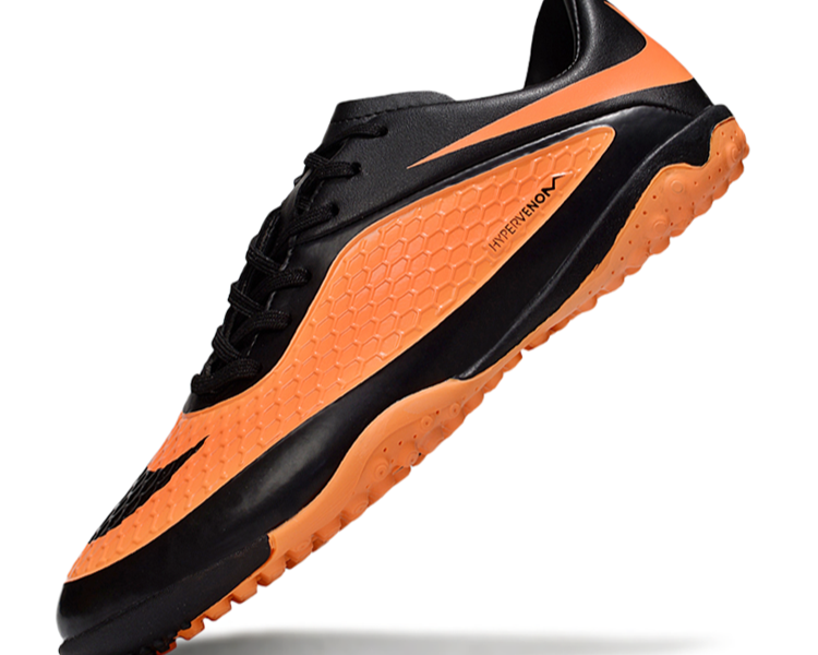 Tenis de Fútbol Nike Hypervenom Phantom TF - Naranja / Negro (Césped Sintético / Turf)
