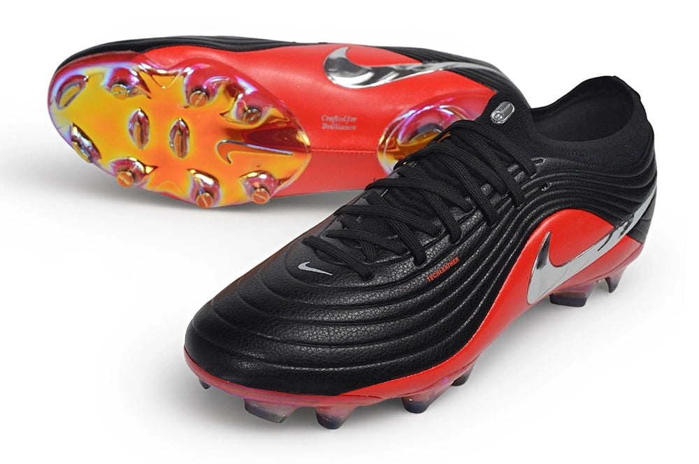 Tacos de Fútbol Nike Tiempo Maestro FG - Negro / Rojo (Césped Natural / Firm Ground)