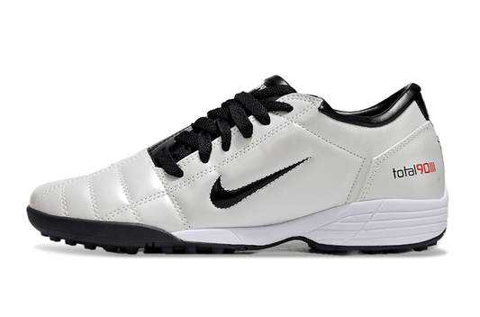 Tenis de Fútbol Nike Total 90 TF - Blanco / Negro (Césped Sintético / Turf)