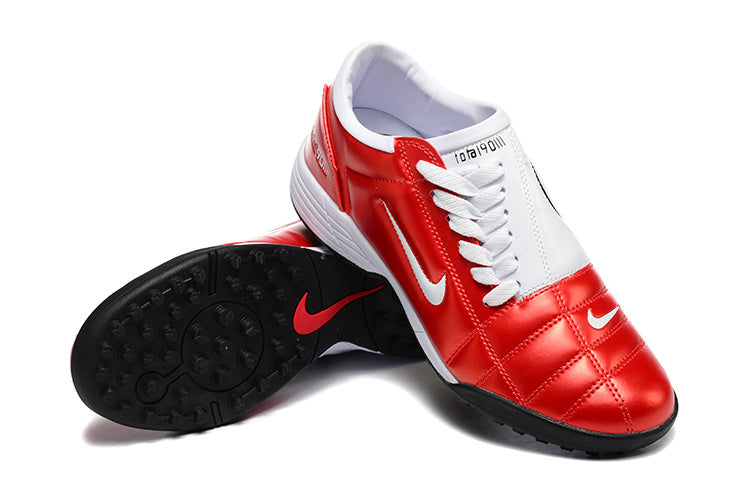 Tenis de Fútbol Nike Total 90 TF - Rojo / Blanco (Césped Sintético / Turf)