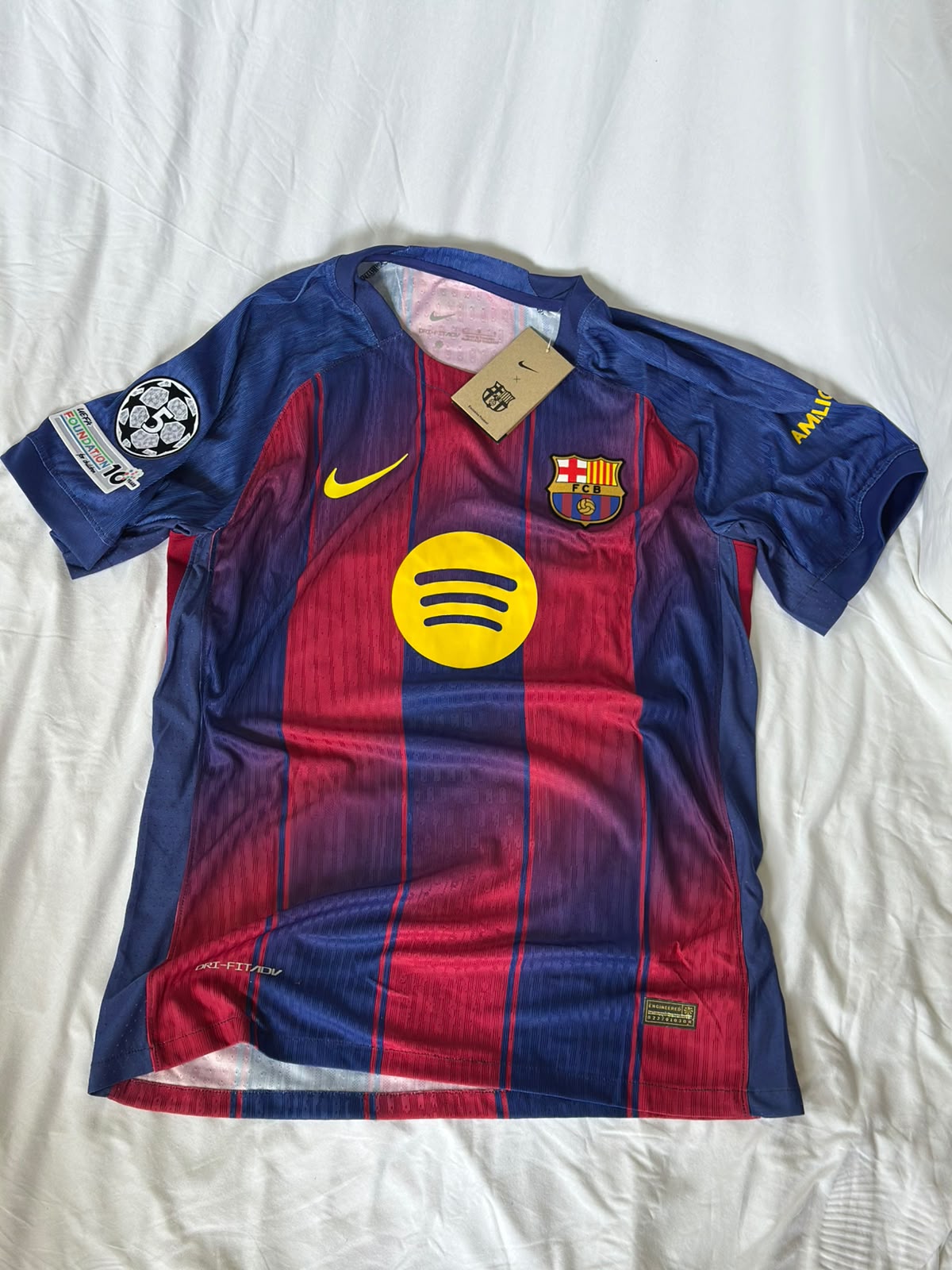 Camiseta Barcelona 1 2025 #10 Lamine Yamal Versión Jugador