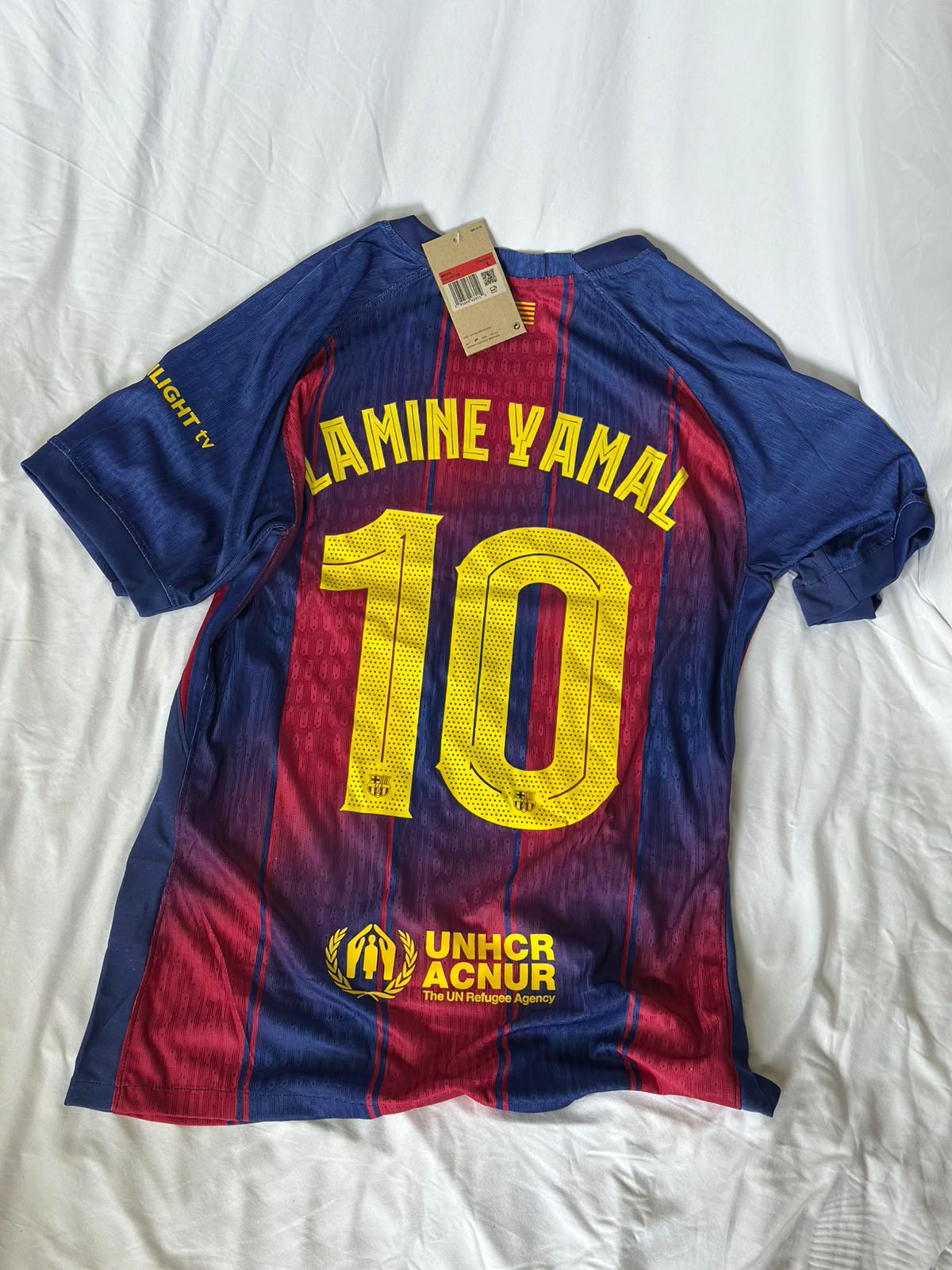 Camiseta Barcelona 1 2025 #10 Lamine Yamal Versión Jugador