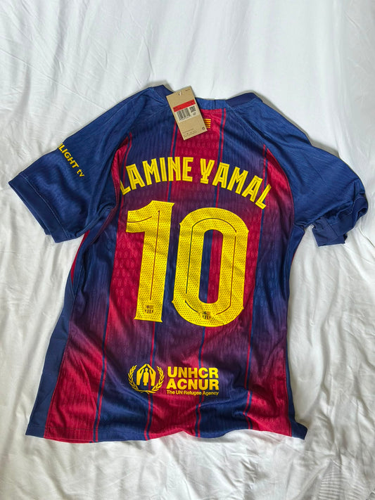 Camiseta Barcelona 1 2025 #10 Lamine Yamal Versión Jugador