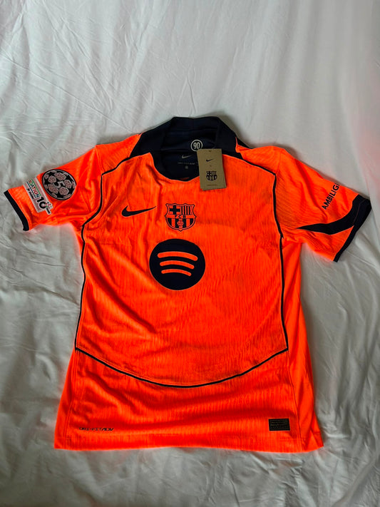 Camiseta Barcelona 2 2025 #10 Lamine Yamal Versión Jugador