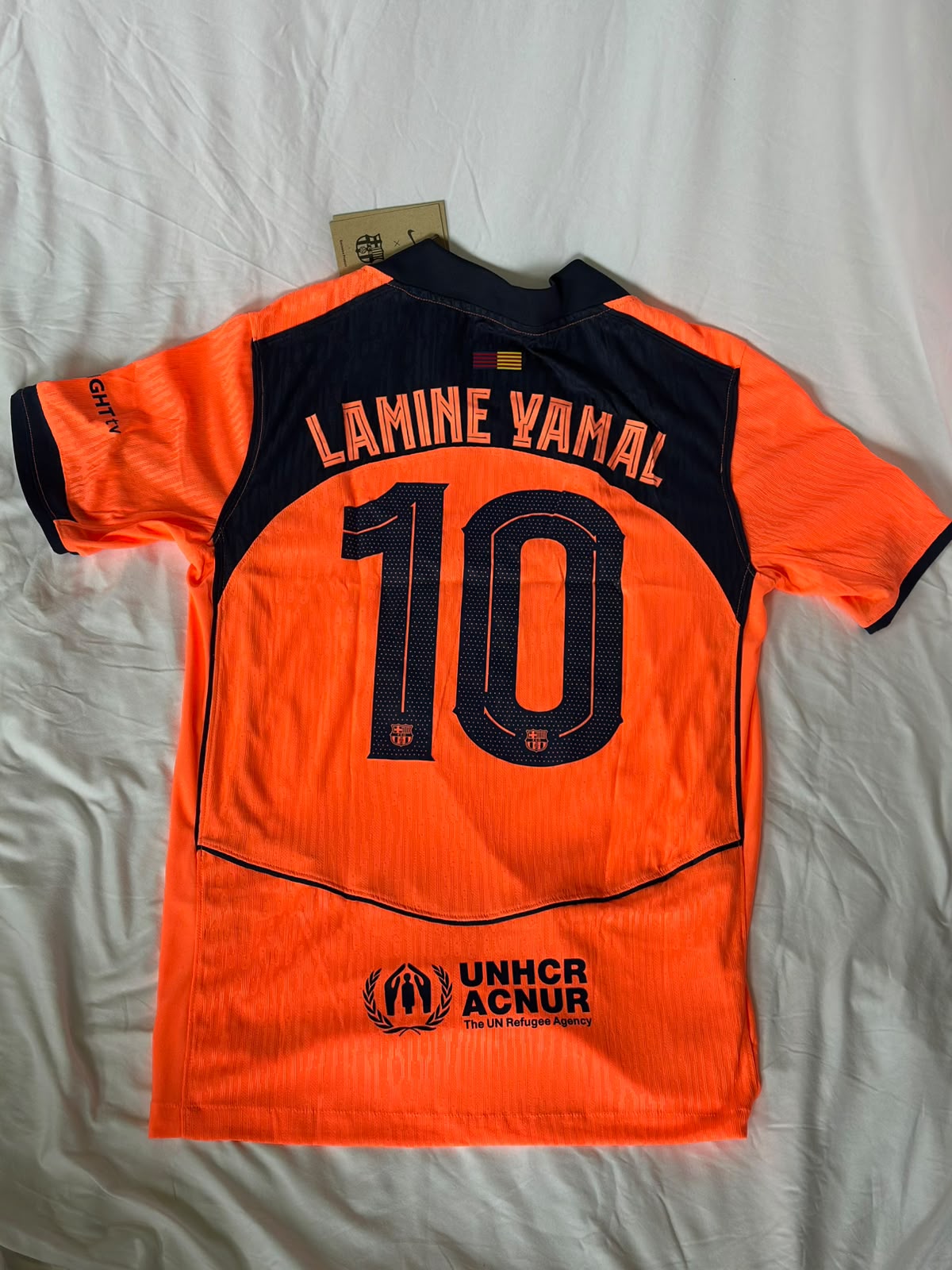 Camiseta Barcelona 2 2025 #10 Lamine Yamal Versión Jugador