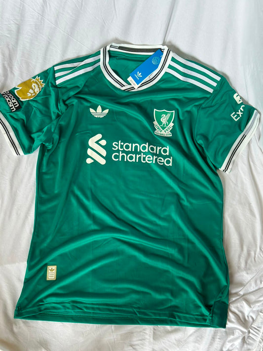 Camiseta Liverpool 2 2025 #11 M.Salah Versión Jugador
