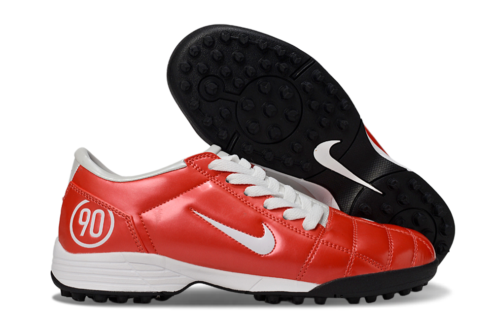 Tenis de Fútbol Nike Total 90 TF - Rojo / Blanco (Césped Sintético / Turf)