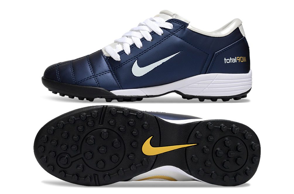 Tenis de Fútbol Nike Total 90 TF - Azul / Blanco (Césped Sintético / Turf)
