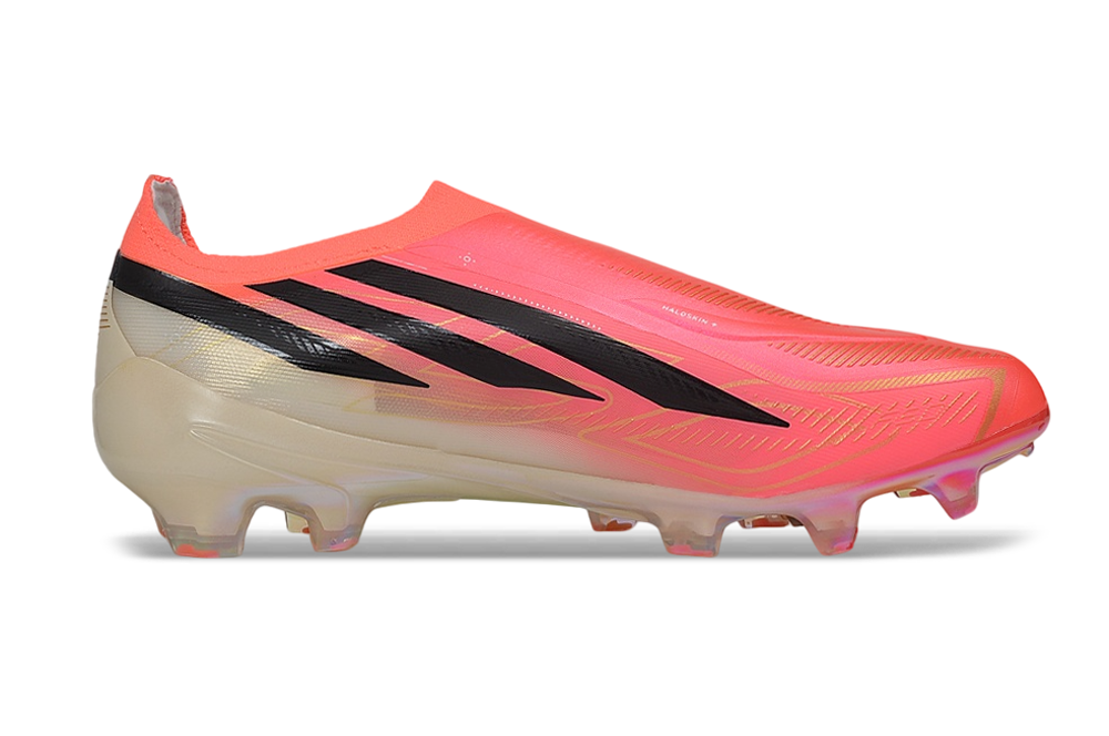Tacos de Fútbol Adidas F50 Elite FG - Coral, Beige y Negro (Césped Natural / Firm Ground)
