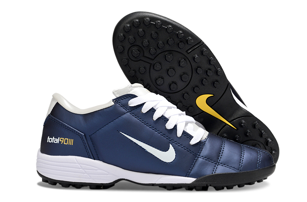 Tenis de Fútbol Nike Total 90 TF - Azul / Blanco (Césped Sintético / Turf)