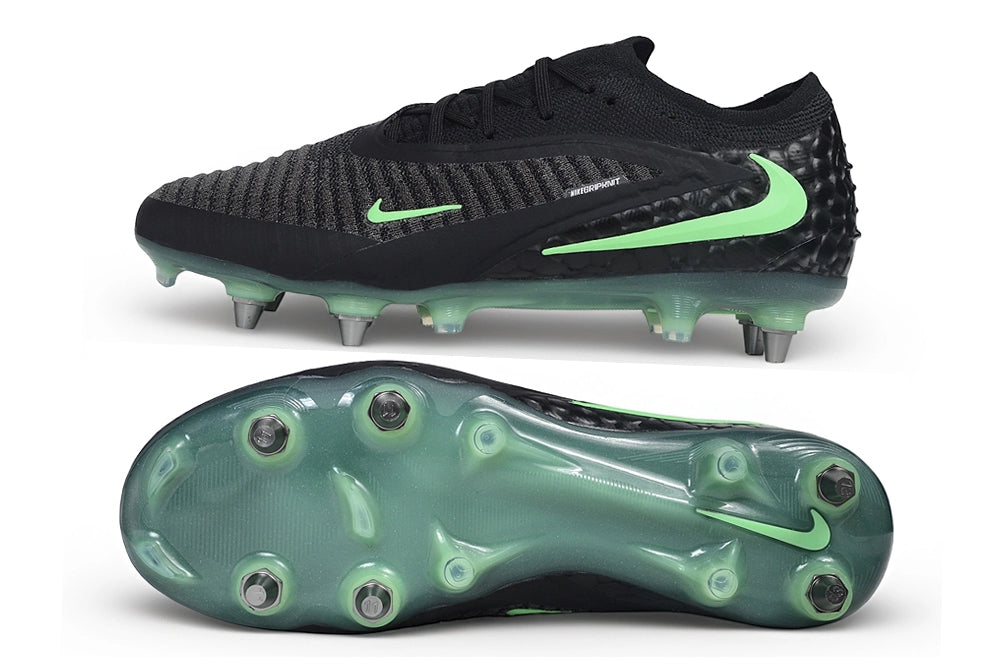 Tacos de Fútbol Nike Phantom GX 2 Elite SG - Negro / Verde (Césped Natural / Soft Ground)