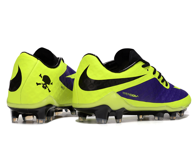 Tacos de Fútbol Nike Hypervenom Phantom FG - Amarillo / Morado (Césped Natural / Firm Ground)