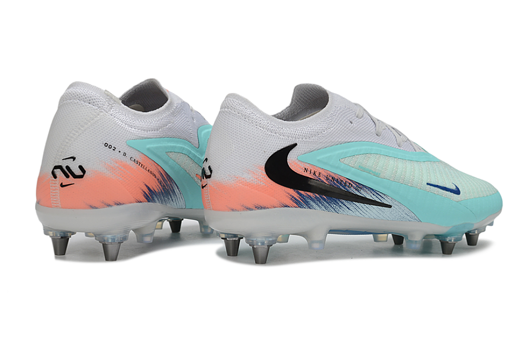 Tacos de Fútbol Nike Phantom GX 2 Elite SG - Blanco / Turquesa (Césped Natural / Soft Ground)