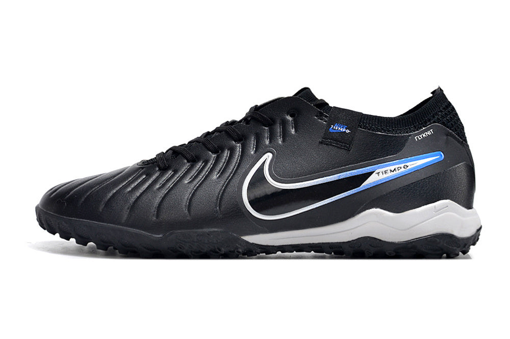 Tenis de Fútbol Nike Tiempo Legend 9 Pro TF - Negro, Blanco y Azul (Sintético / Turf)