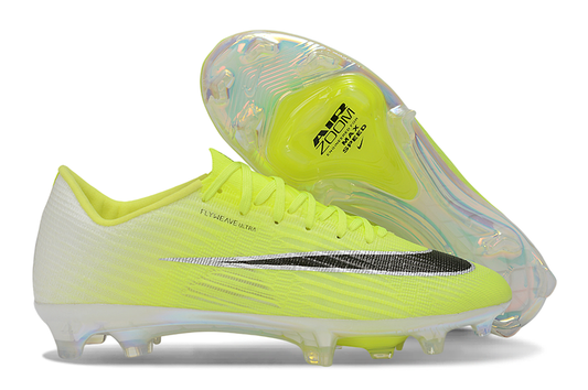 Tacos de Fútbol Nike Mercurial Vapor 17 Elite FG - Amarillo Volt, Blanco y Negro (Césped Natural)