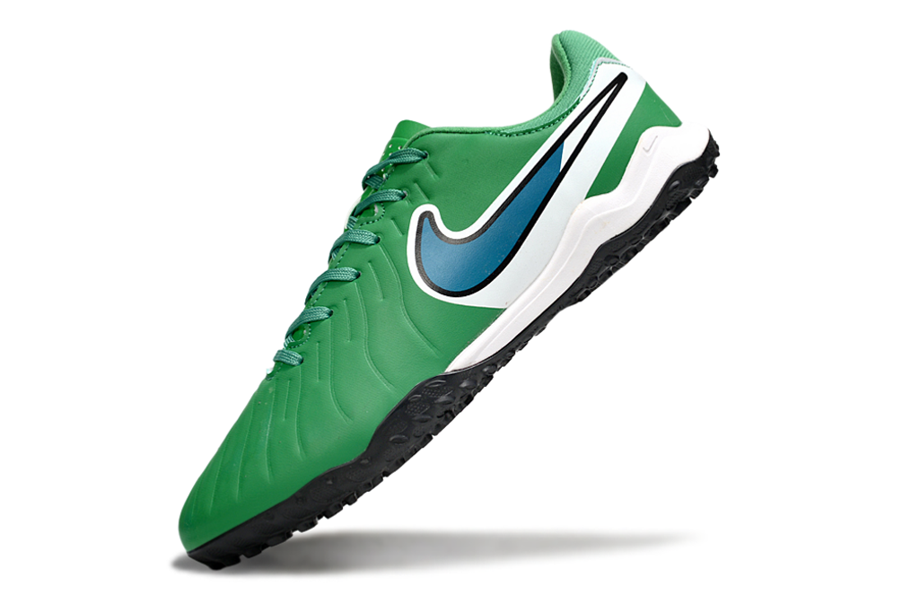 Tenis de Fútbol Nike Tiempo Legend 9 Pro TF - Verde, Blanco y Azul (Sintético / Turf)