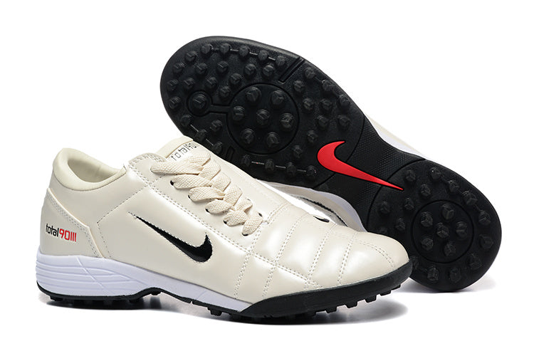 Tenis de Fútbol Nike Total 90 TF - Beige / Negro (Césped Sintético / Turf)
