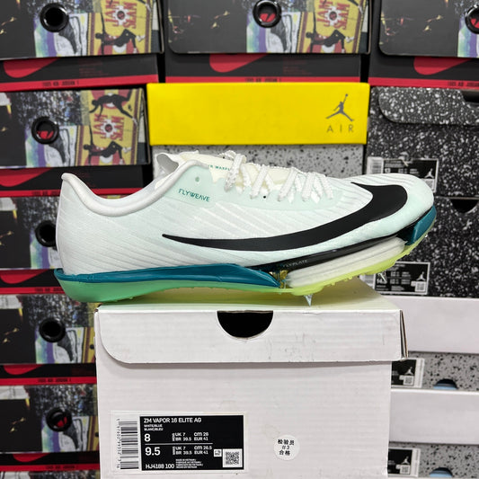 Spikes Nike Air Zoom MaxFly 2 (Blanco y Verde Turquesa)