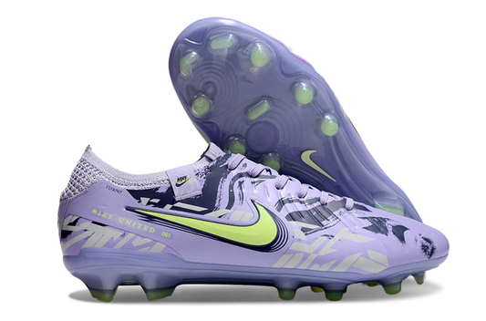 Tacos de Fútbol Nike Tiempo Legend 9 Elite FG - Morado, Azul Marino y Verde Volt / Nike United (Césped Natural / Firm Ground)