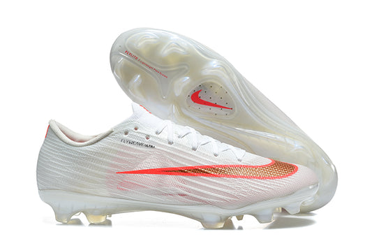 Tacos de Fútbol Nike Mercurial Vapor 17 Elite FG - Blanco, Rojo y Dorado (Césped Natural)