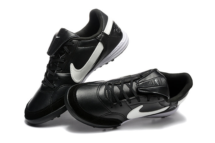 Tenis de Fútbol Nike Premier 3 TF - Negro y Blanco (Sintético / Turf)