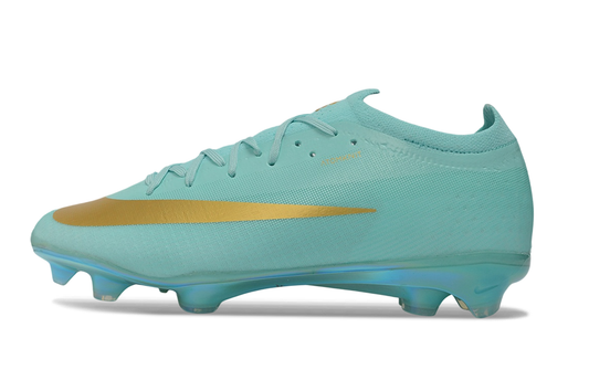 Tacos de Fútbol Nike Mercurial Vapor 17 Elite FG - Turquesa y Dorado (Césped Natural)