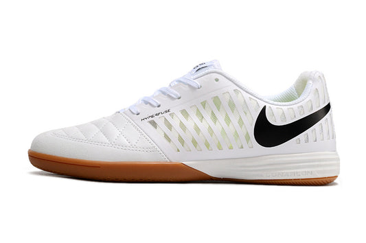 Tenis de Fútbol Nike Lunar Gato II - Blanco, Swoosh Negro y Suela de Goma (Césped Interior / Futsal)