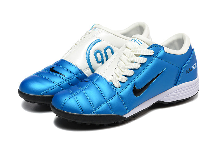 Tenis de Fútbol Nike Total 90 TF - Azul / Negro (Césped Sintético / Turf)