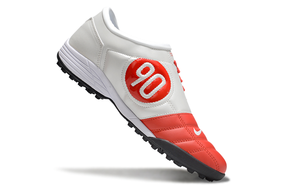 Tenis de Fútbol Nike Total 90 TF - Rojo / Blanco (Césped Sintético / Turf)