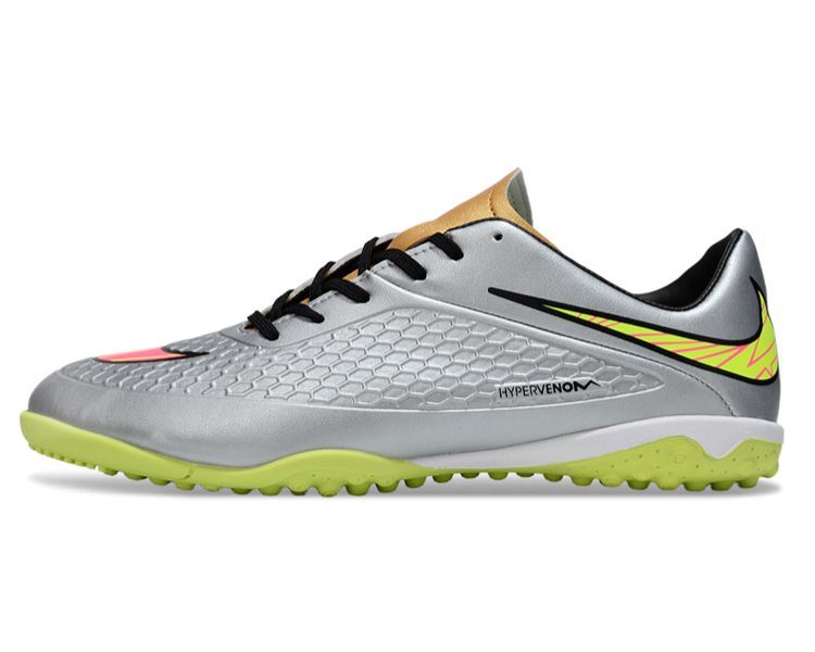 Tenis de Fútbol Nike Hypervenom Phantom TF - Gris / Amarillo (Césped Sintético / Turf)
