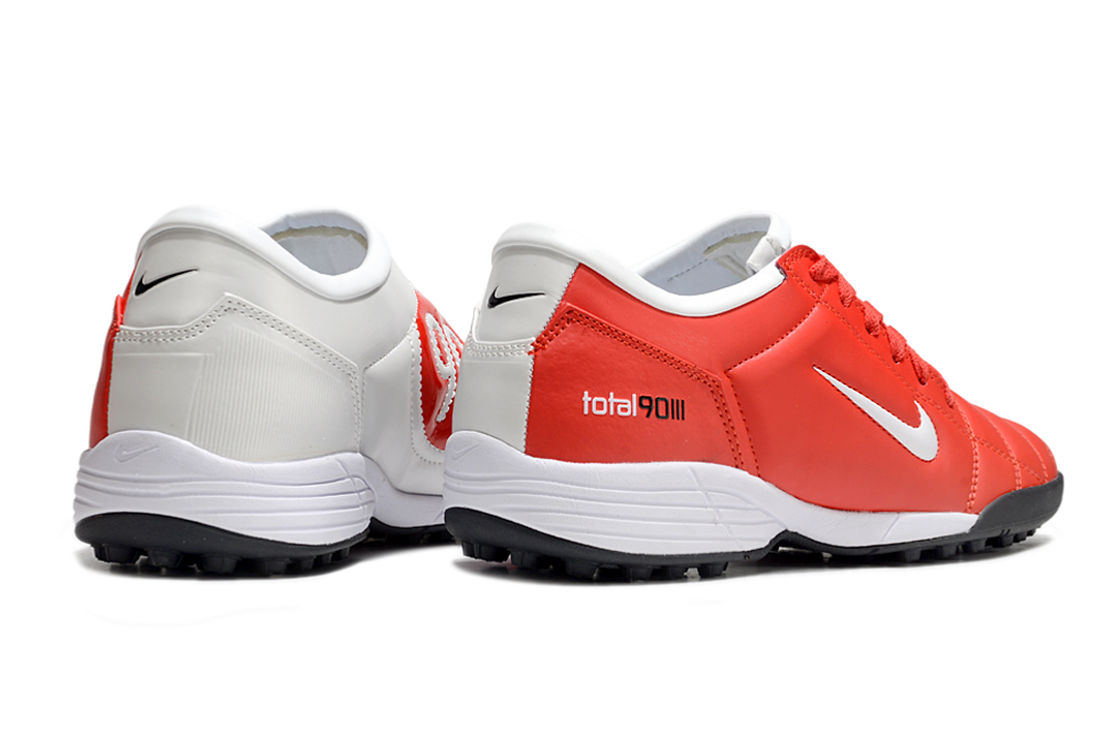 Tenis de Fútbol Nike Total 90 TF - Rojo / Blanco (Césped Sintético / Turf)