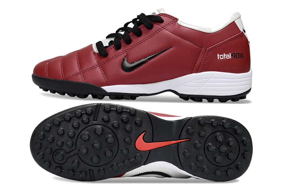Tenis de Fútbol Nike Total 90 TF - Rojo / Blanco (Césped Sintético / Turf)
