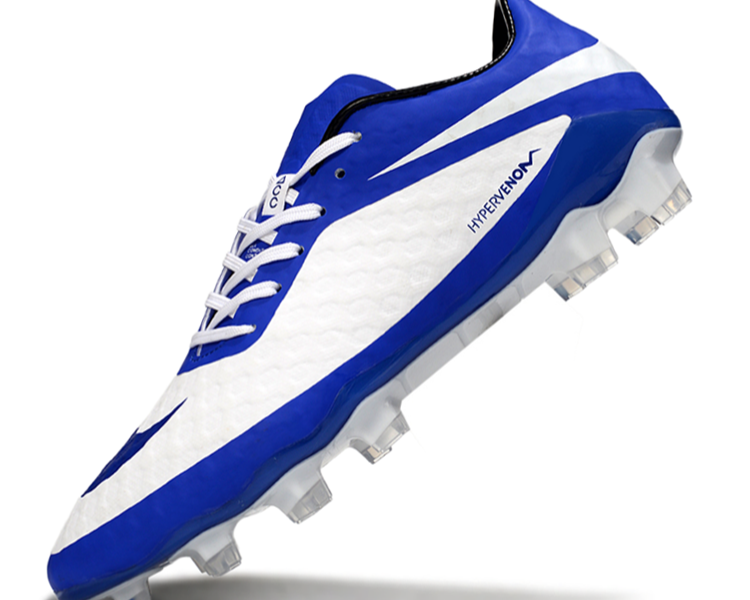 Tacos de Fútbol Nike Hypervenom Phantom FG - Azul / Blanco (Césped Natural / Firm Ground)