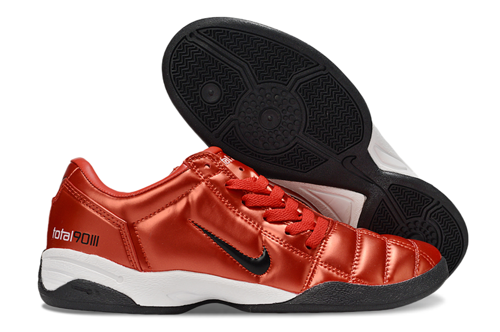 Tenis de Fútbol Nike Total 90 IC - Rojo / Negro (Césped Interior / Futsal)