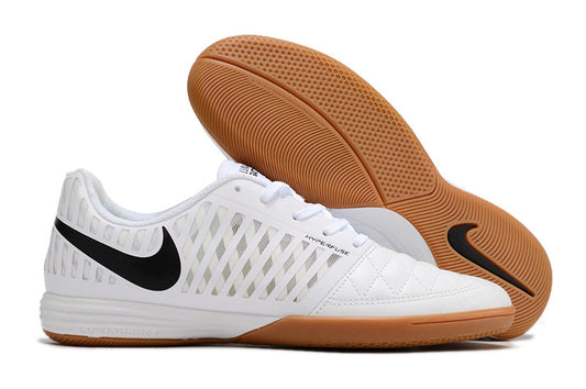 Tenis de Fútbol Nike Lunar Gato II - Blanco, Swoosh Negro y Suela de Goma (Césped Interior / Futsal)
