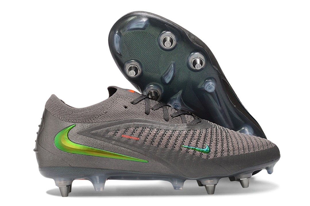 Tacos de Fútbol Nike Phantom GX 2 Elite SG - Gris / Verde (Césped Natural / Soft Ground)