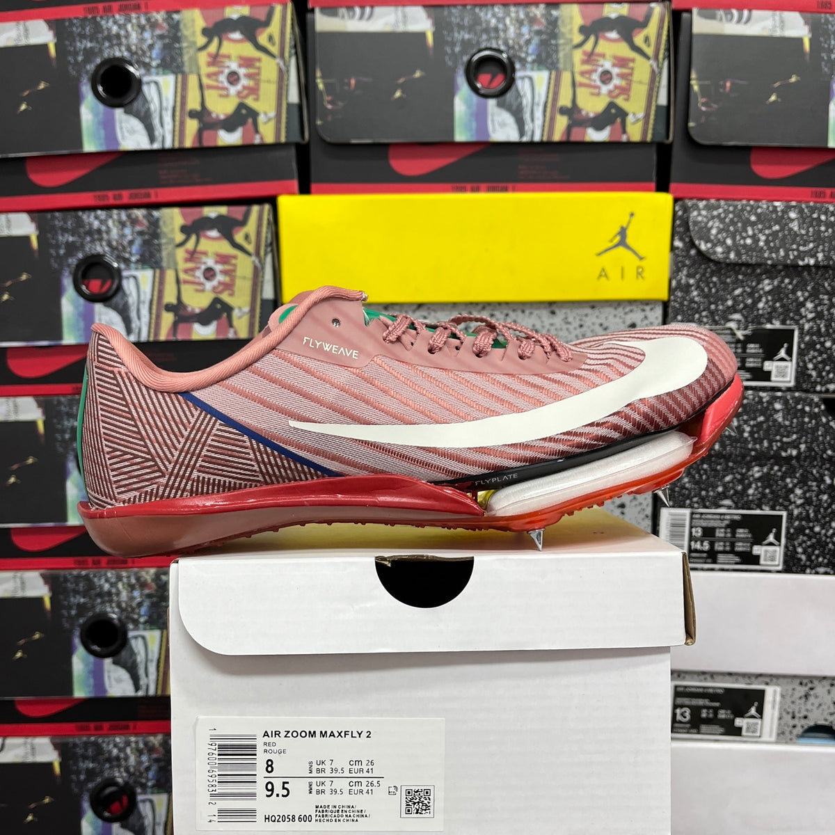 Spikes Nike Air Zoom MaxFly 2 (Rosa, Blanco y Verde)