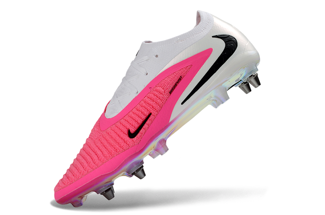 Tacos de Fútbol Nike Phantom GX 2 Elite SG - Blanco / Rosa (Césped Natural / Soft Ground)